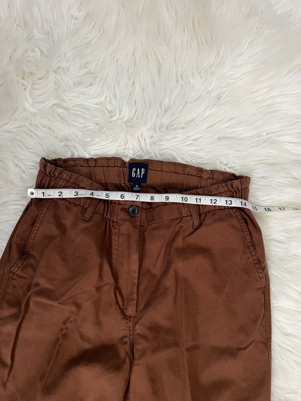 GAP Easy Twill Brown Straight-Leg Pants - Picture 7 of 11